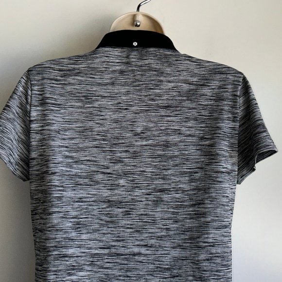 PUMA GOLF Women's Black White Print Polo Shirt Size Small ~ EUC - Picture 4 of 7